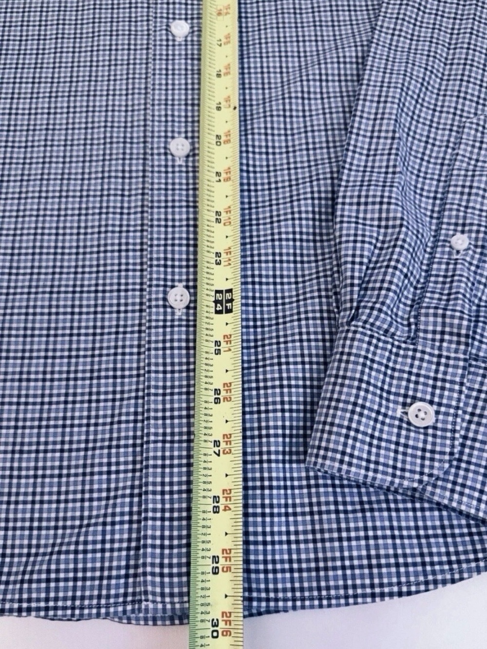 $325 ERMENEGILDO ZEGNA Shirt Mens M Button Down Gingham Check Cotton Turkey EUC - Picture 16 of 16